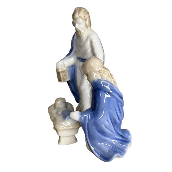 Vintage Bens Porcelain Nativity Figurines Baby Jesus, Mary, Joseph Made In Japan - Picture 3 of 8